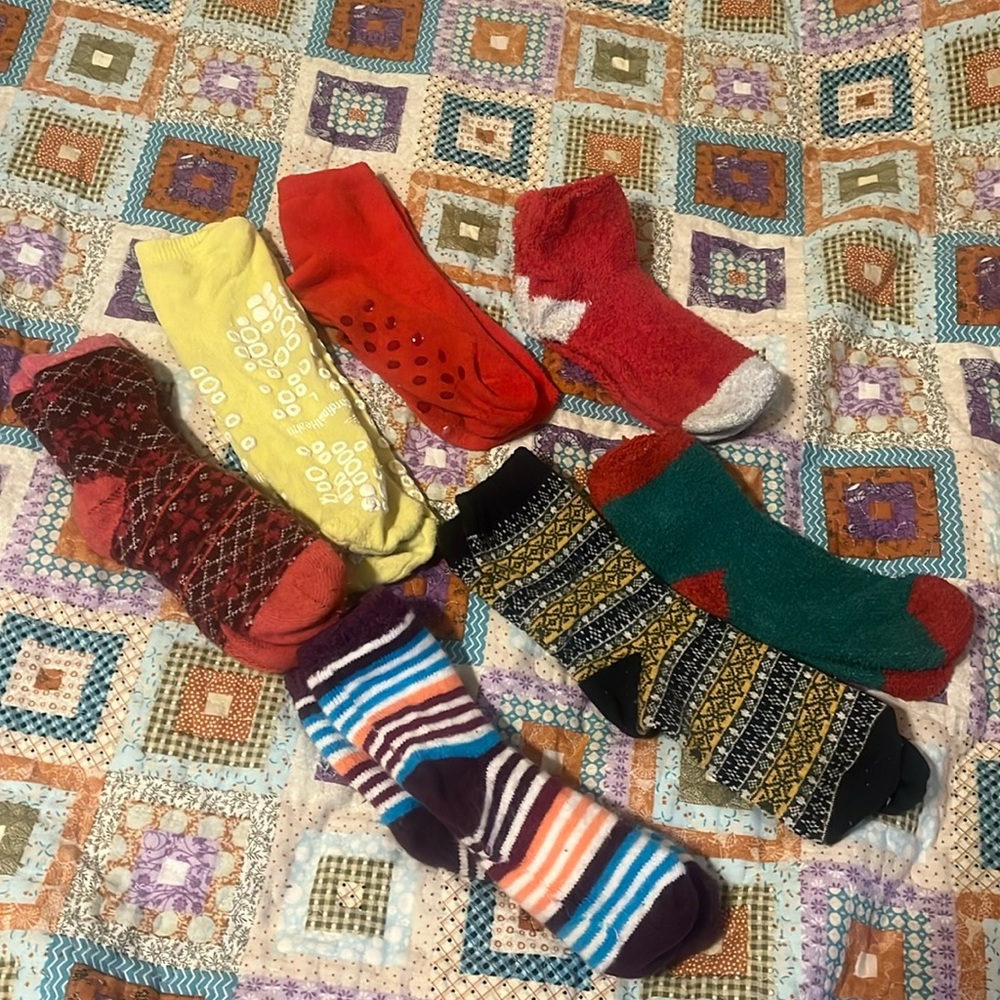 Fuzzy winter socks - 7 pairs